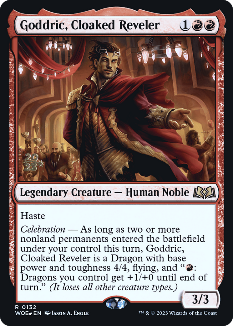 Goddric, Cloaked Reveler (PRE-132S) - Wilds of Eldraine Promos Foil