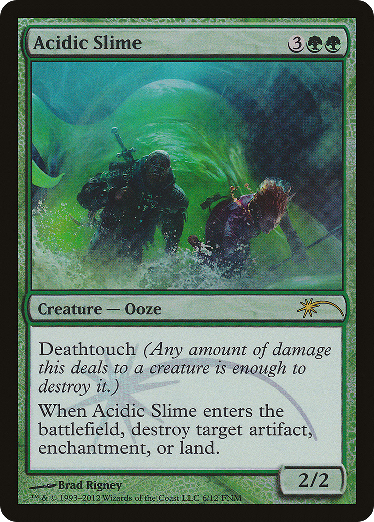 Acidic Slime (FNM-006) - Friday Night Magic 2012 Foil