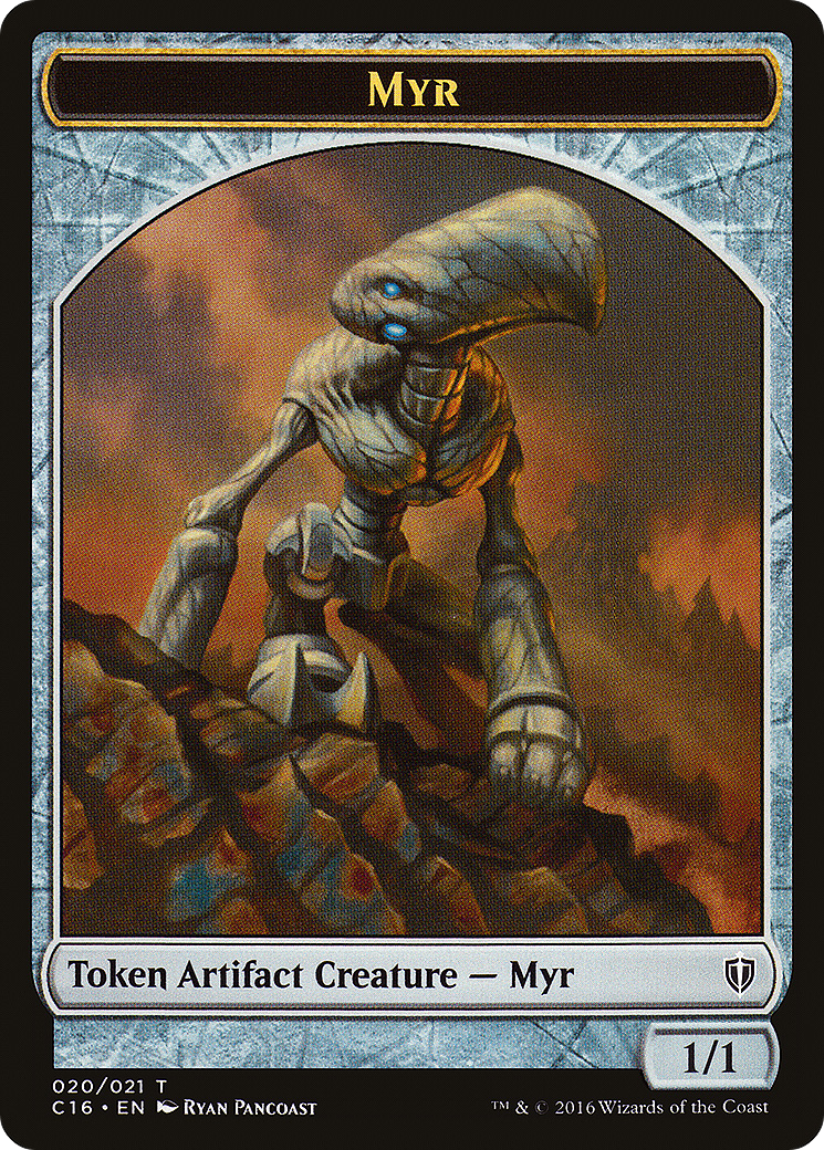 Myr // Bird (002) Double-Sided Token (C16-020) - Commander 2016 Tokens