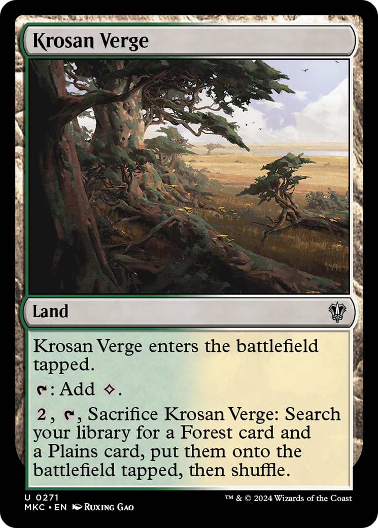 Krosan Verge⁣ - Commander: Murders at Karlov Manor⁣ (Uncommon)⁣ [271]