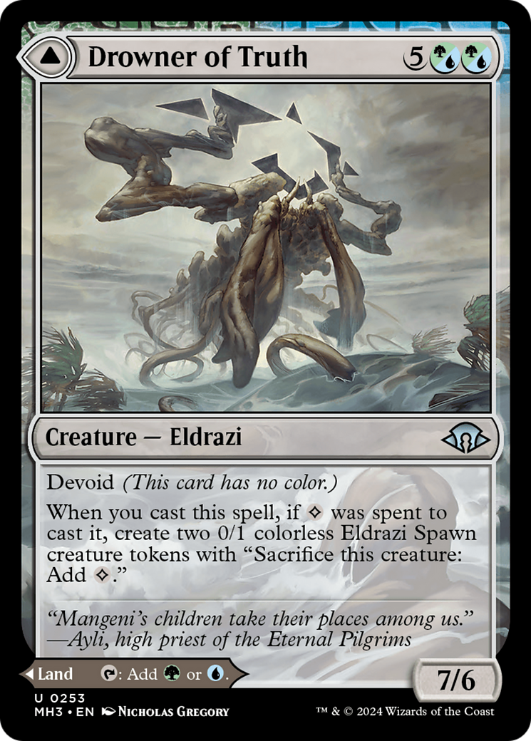 Drowner of Truth // Drowned Jungle⁣ - Modern Horizons 3⁣ (Uncommon)⁣ [253]