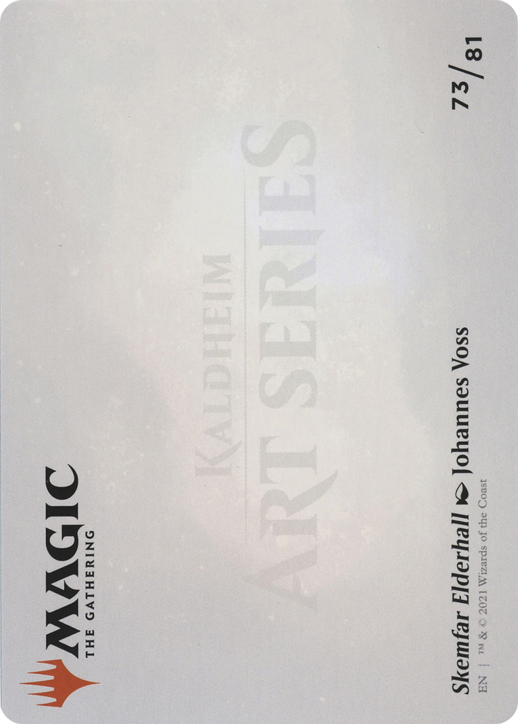 Skemfar Elderhall // Skemfar Elderhall (AKHM-073) - Kaldheim Art Series (Borderless) Foil