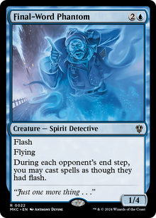 Final-Word Phantom⁣ - Commander: Murders at Karlov Manor⁣ (Rare)⁣ [22]
