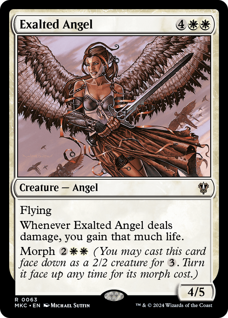 Exalted Angel⁣ - Commander: Murders at Karlov Manor⁣ (Rare)⁣ [63]