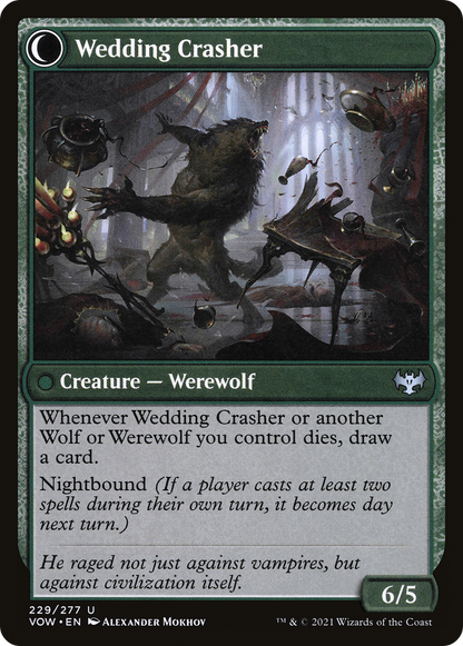 Wolfkin Outcast (VOW-229) - Innistrad: Crimson Vow: (Double Faced Transform) Foil