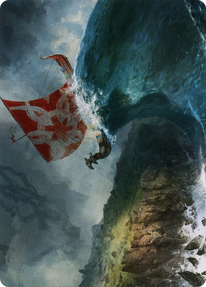Run Ashore // Run Ashore (AKHM-019) - Kaldheim Art Series (Borderless) Foil