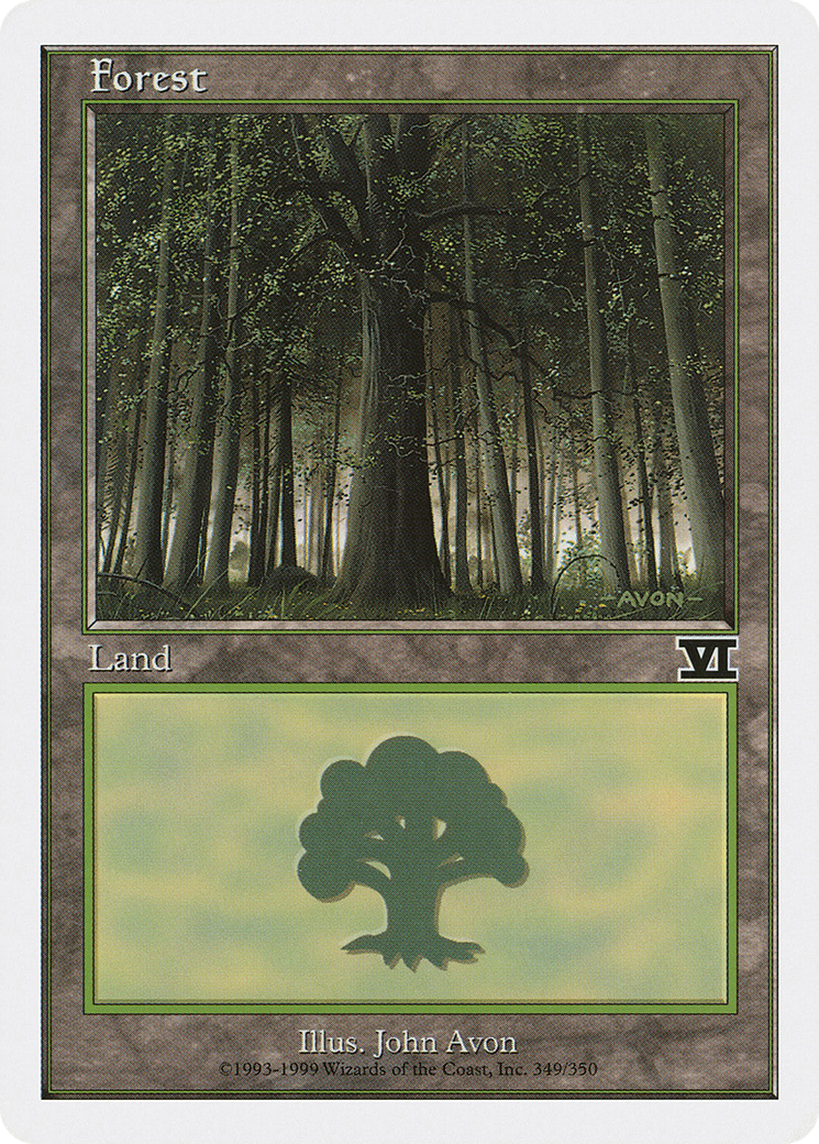 Forest (349) (6ED-349) - Classic Sixth Edition