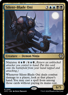 Silent-Blade Oni⁣ - Commander: Outlaws of Thunder Junction⁣ (Rare)⁣ [241]