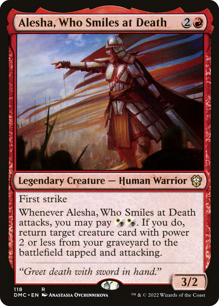 Alesha, Who Smiles at Death⁣ - Commander: Dominaria United⁣ (Rare)⁣ [118]