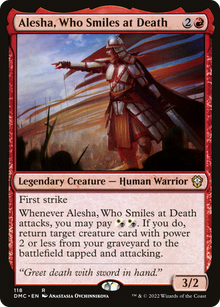 Alesha, Who Smiles at Death⁣ - Commander: Dominaria United⁣ (Rare)⁣ [118]