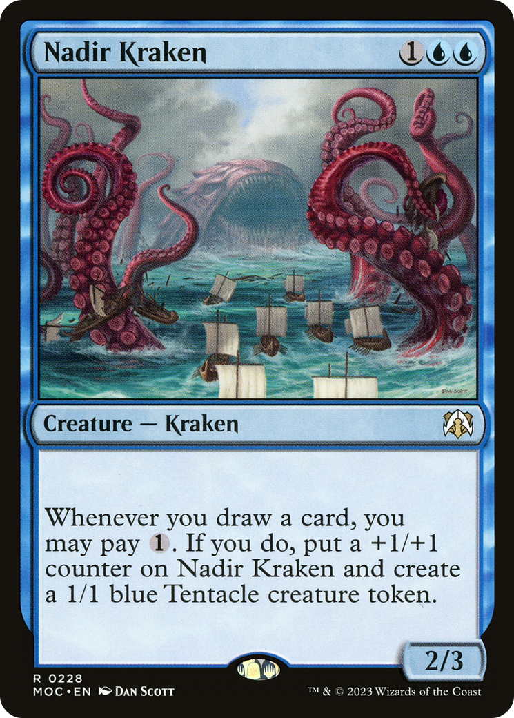 Nadir Kraken⁣ - Commander: March of the Machine⁣ (Rare)⁣ [228]