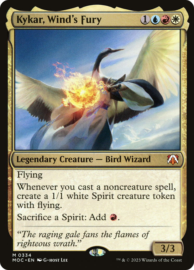 Kykar, Wind's Fury⁣ - Commander: March of the Machine⁣ (Mythic)⁣ [334]