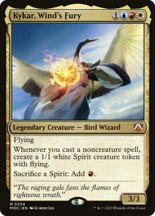 Kykar, Wind's Fury⁣ - Commander: March of the Machine⁣ (Mythic)⁣ [334]