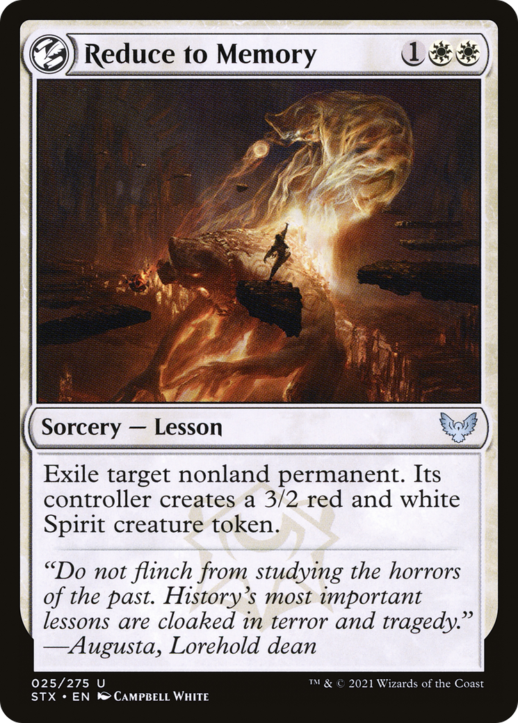 Reduce to Memory (STX-025) - Strixhaven: School of Mages: (lesson)