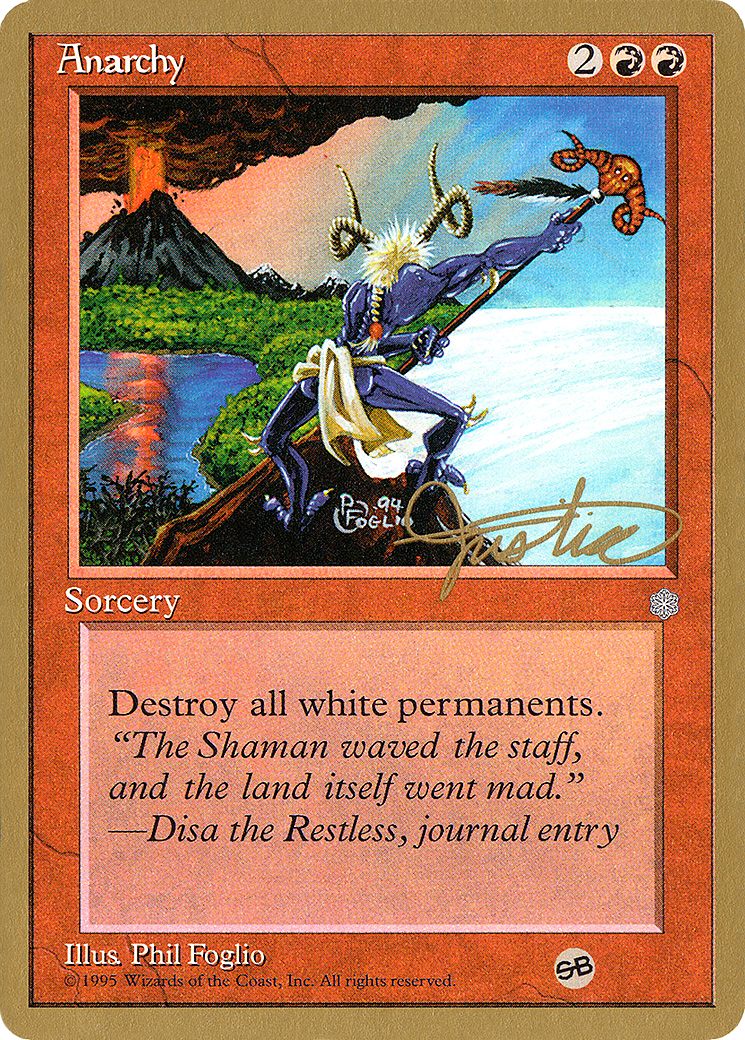 Anarchy - 1996 Mark Justice (ICE) (SB) (WCD-) - Pro Tour Collector Set