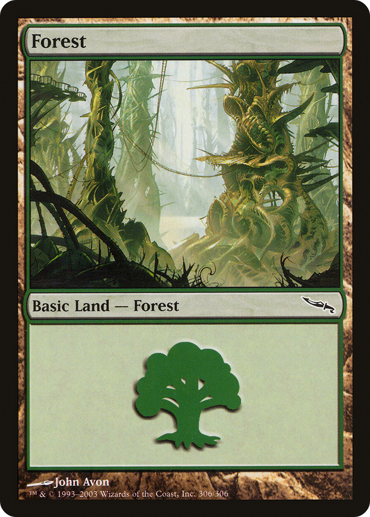 Forest (306) (MRD-306) - Mirrodin Foil