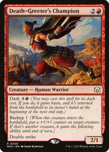 Death-Greeter's Champion⁣ - Commander: March of the Machine⁣ (Rare)⁣ [30]