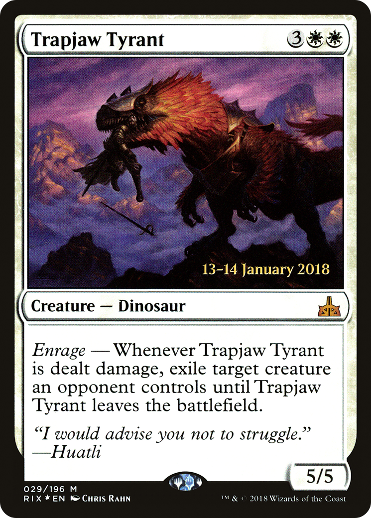 Trapjaw Tyrant (PRE-29S) - Rivals of Ixalan Promos Foil