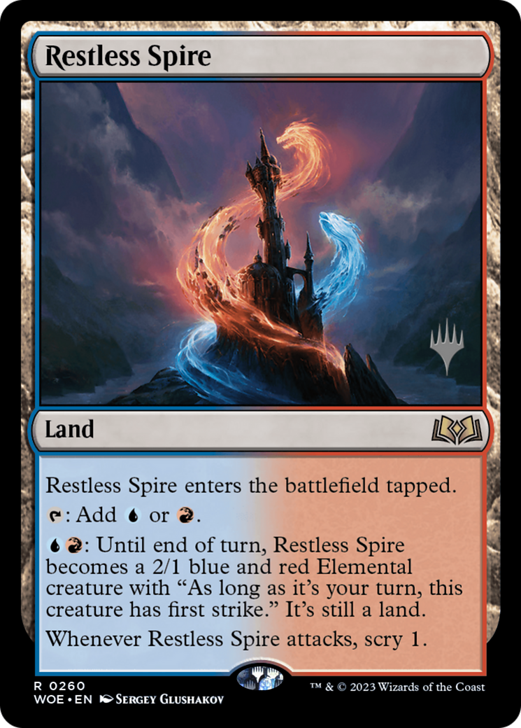 Restless Spire (PPWOE-260P) - Wilds of Eldraine Promos Foil