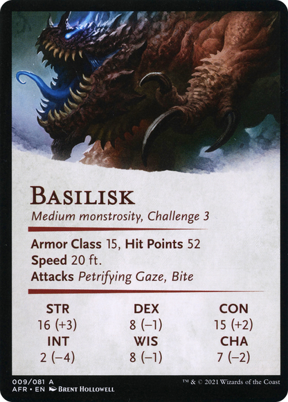 Underdark Basilisk // Basilisk (AAFR-009) - Adventures in the Forgotten Realms Art Series (Borderless)