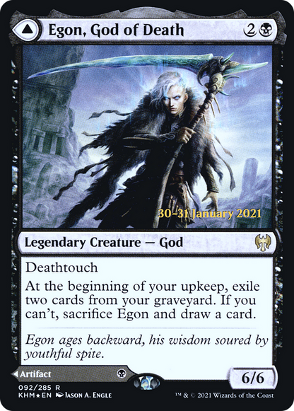 Egon, God of Death (PRE-92S) - Kaldheim Promos Foil