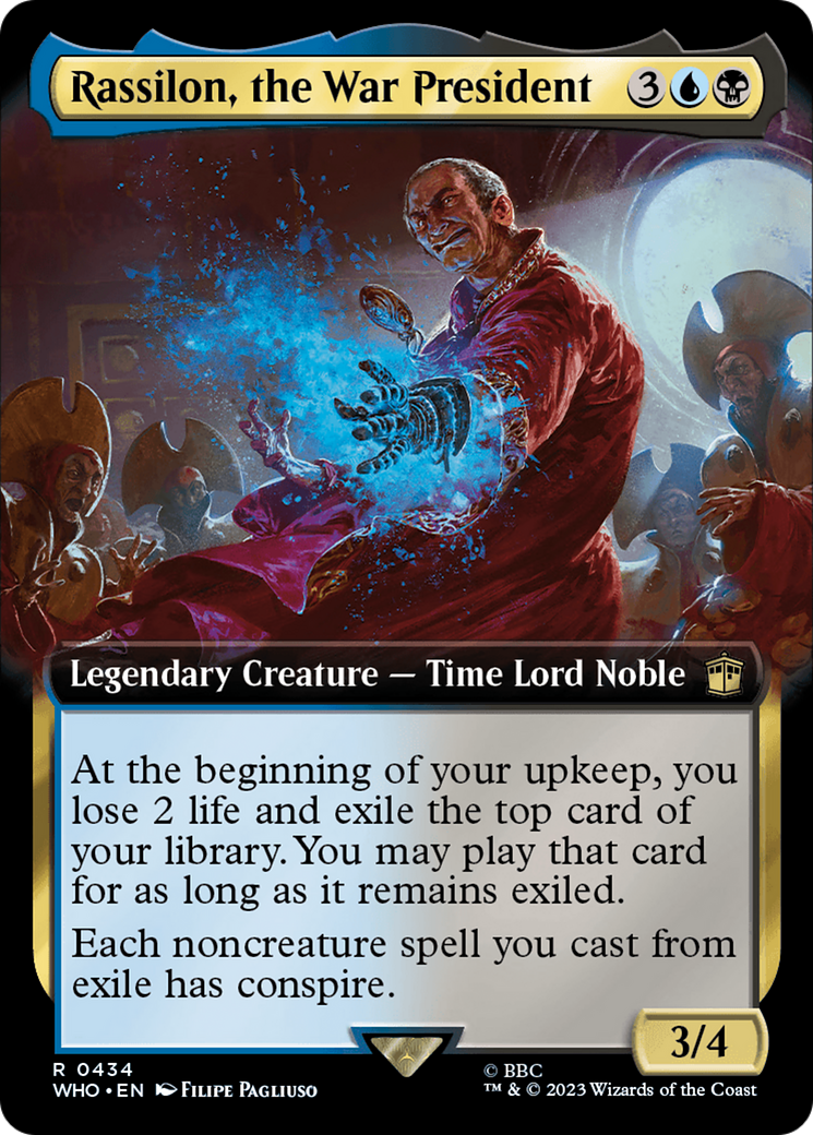 Rassilon, the War President (Extended Art) (WHO-434) - Doctor Who: (Extended Art) Foil