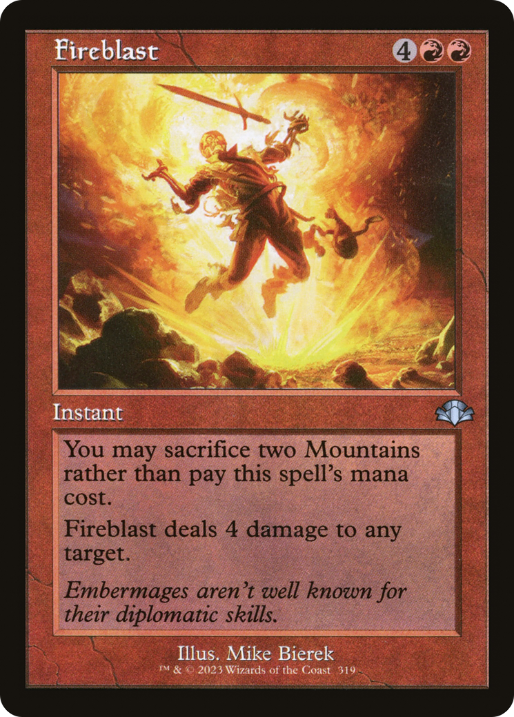 Fireblast (Retro Frame) (DMR-319) - Dominaria Remastered
