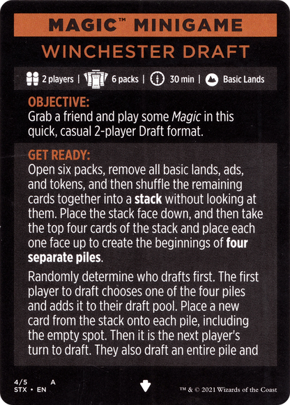 Winchester Draft // Winchester Draft (cont'd) (MSTX-004) - Strixhaven: School of Mages Minigames Foil