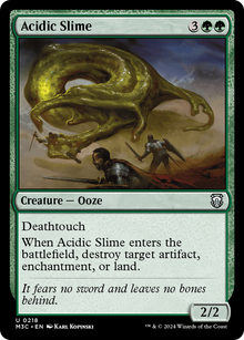 Acidic Slime⁣ - Commander: Modern Horizons 3⁣ (Uncommon)⁣ [218]
