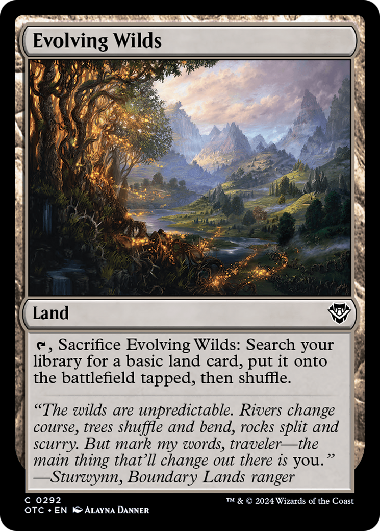 Evolving Wilds⁣ - Commander: Outlaws of Thunder Junction⁣ (Common)⁣ [292]