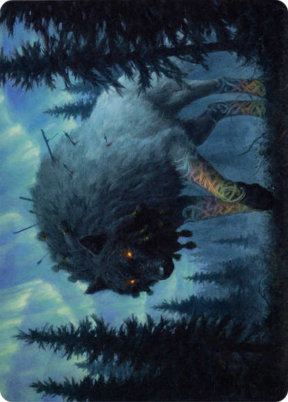 Sarulf, Realm Eater // Sarulf, Realm Eater (AKHM-065) - Kaldheim Art Series (Borderless) Foil
