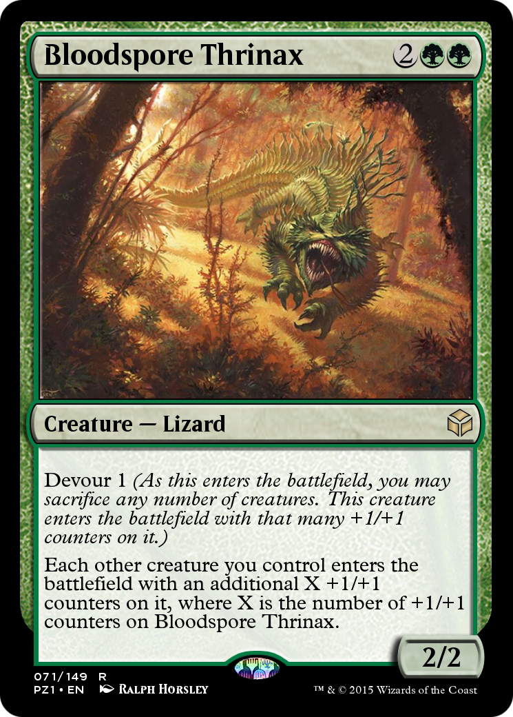 Bloodspore Thrinax (PZ1-071) - Legendary Cube Prize Pack Foil