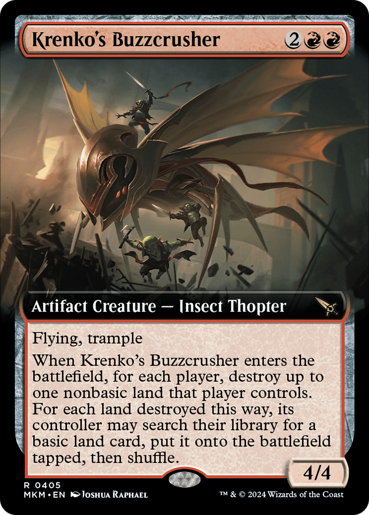 Krenko's Buzzcrusher (Extended Art) (MKM-405) - Murders at Karlov Manor: (Extended Art) Foil