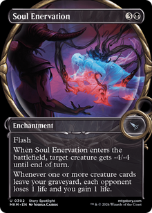 Soul Enervation (Showcase) (MKM-302) - Murders at Karlov Manor: (Showcase) Foil