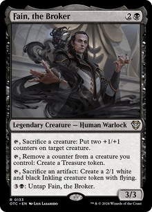 Fain, the Broker⁣ - Commander: Outlaws of Thunder Junction⁣ (Rare)⁣ [133]