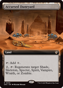 Accursed Duneyard (DRC-036) - Commander: Aetherdrift: (Extended Art)