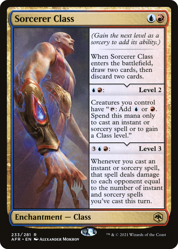 Sorcerer Class (PPAFR-233) - Adventures in the Forgotten Realms Promos Foil