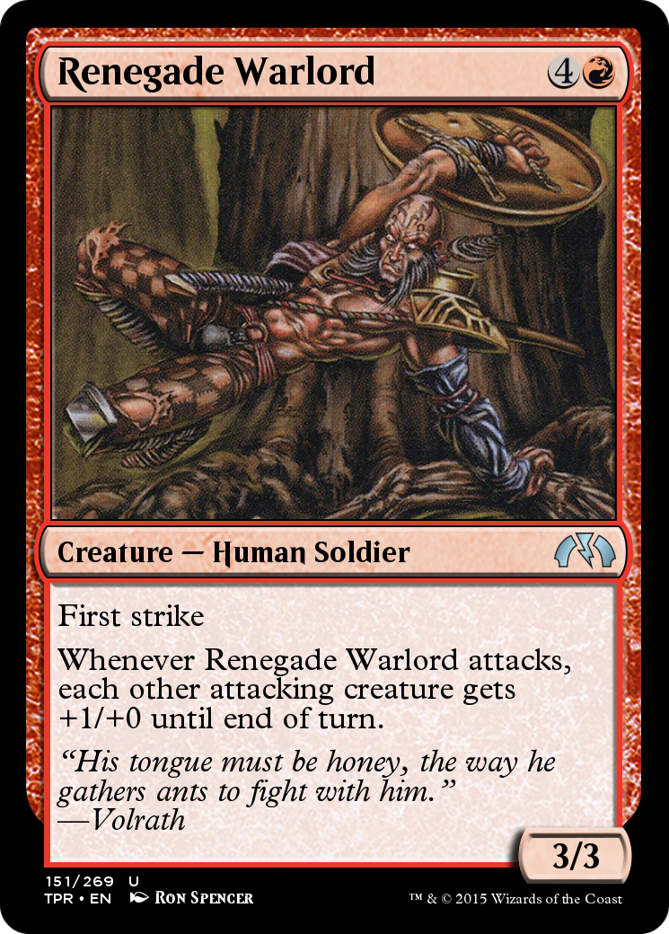 Renegade Warlord (TPR-151) - Tempest Remastered Foil