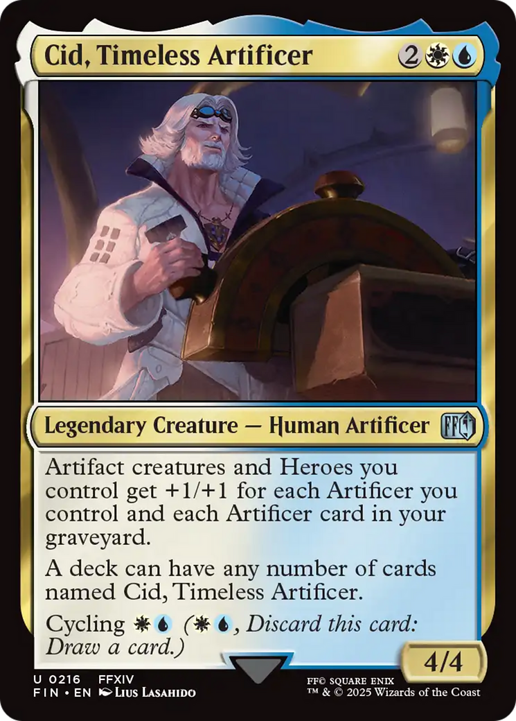 Cid, Timeless Artificer (FIN-216) - FINAL FANTASY Foil
