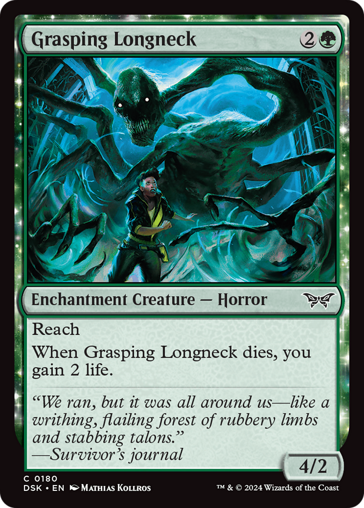 Grasping Longneck⁣ - Duskmourn: House of Horror⁣ (Common)⁣ [180]