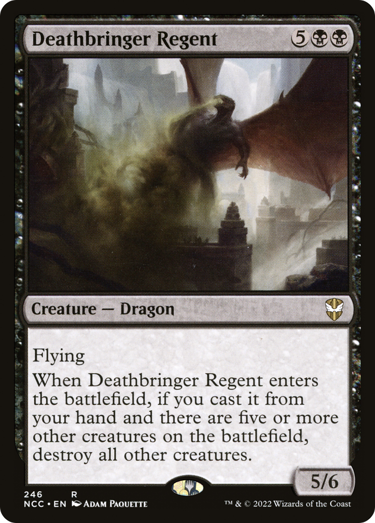 Deathbringer Regent⁣ - Commander: Streets of New Capenna⁣ (Rare)⁣ [246]