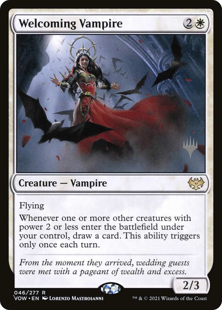 Welcoming Vampire (PPBRO-46P) - Innistrad: Crimson Vow Promos Foil