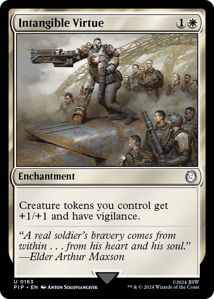 Intangible Virtue⁣ - Universes Beyond: Fallout⁣ (Uncommon)⁣ [163]
