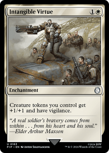 Intangible Virtue⁣ - Universes Beyond: Fallout⁣ (Uncommon)⁣ [163]