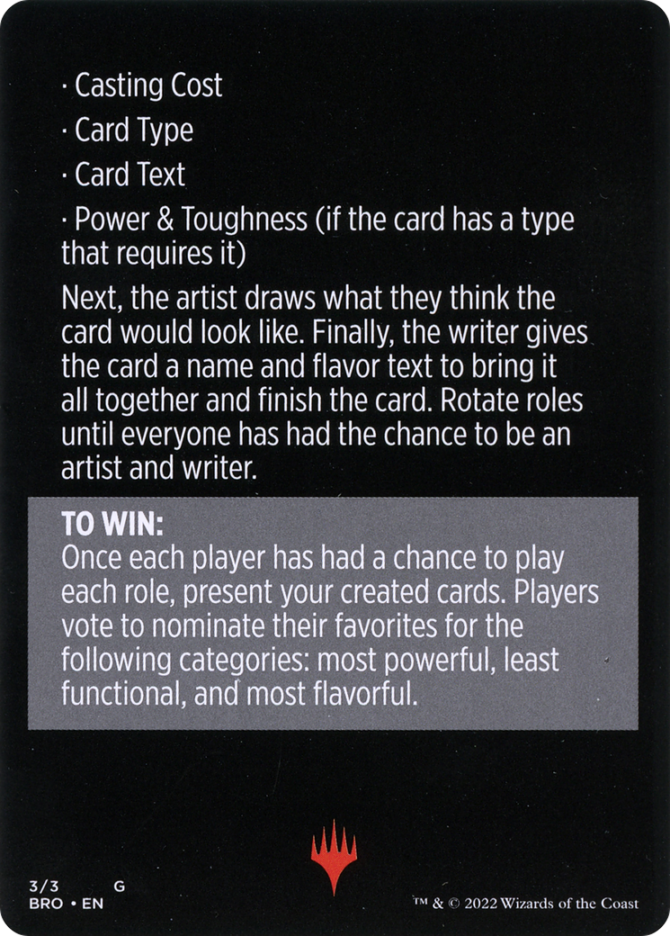 Look at Us, We're R&D // Look at Us, We're R&D (cont'd) (MBRO-003) - The Brothers' War Minigames Foil