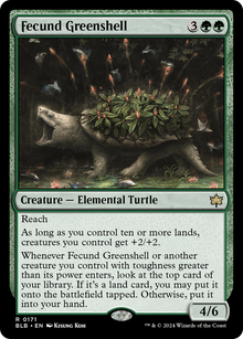 Fecund Greenshell⁣ - Bloomburrow⁣ (Rare)⁣ [171]