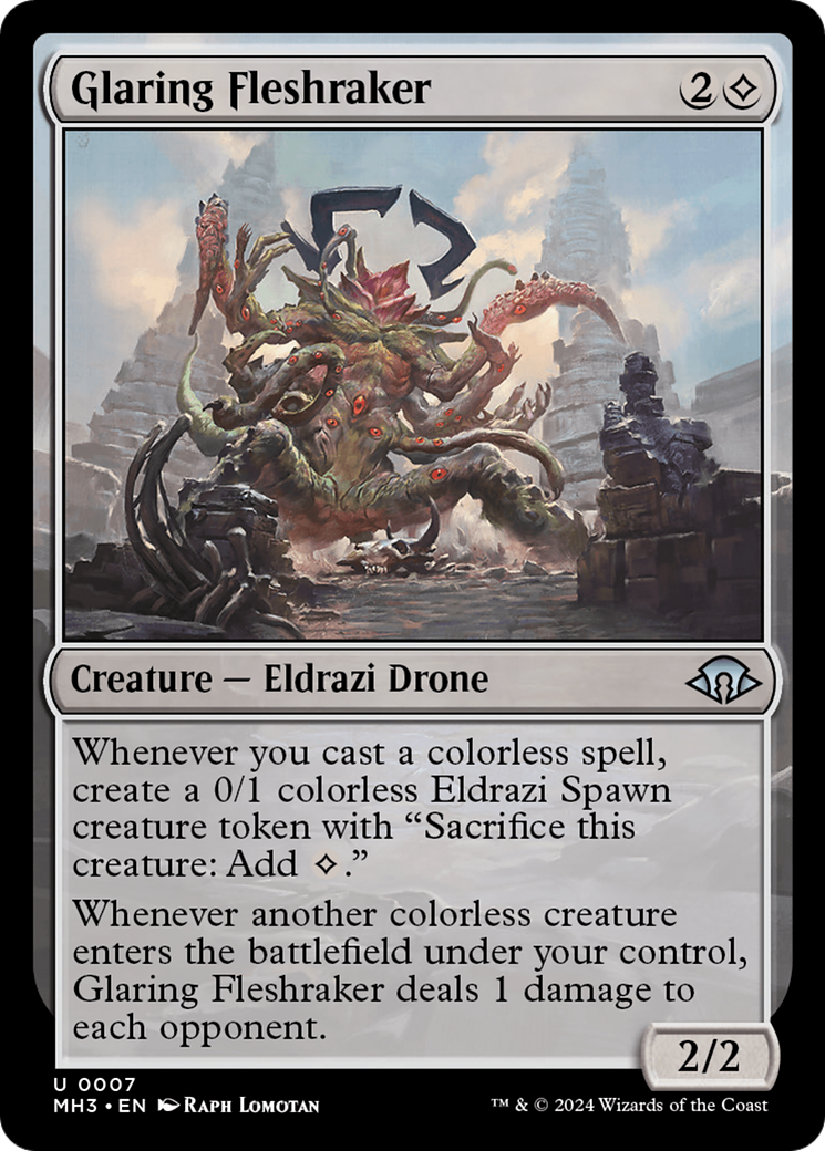 Glaring Fleshraker (MH3-007) - Modern Horizons 3