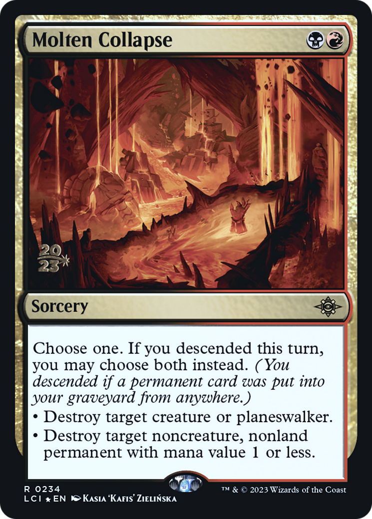 Molten Collapse (PRE-234S) - The Lost Caverns of Ixalan Promos Foil