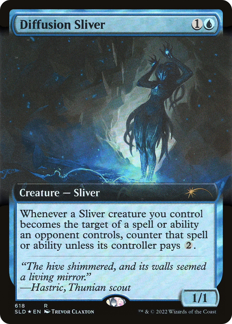 Diffusion Sliver (Extended Art) (SLD-618) - Secret Lair Drop: (Extended Art) Foil