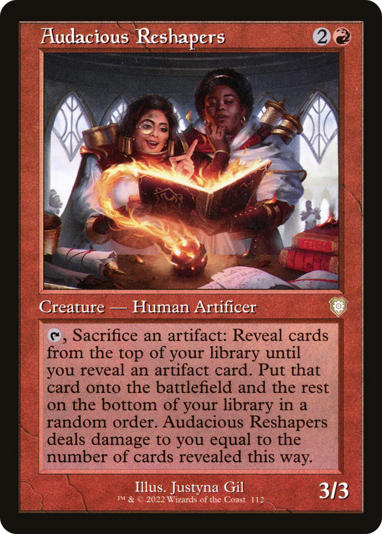 Audacious Reshapers⁣ - Commander: The Brothers' War⁣ (Rare)⁣ [112]